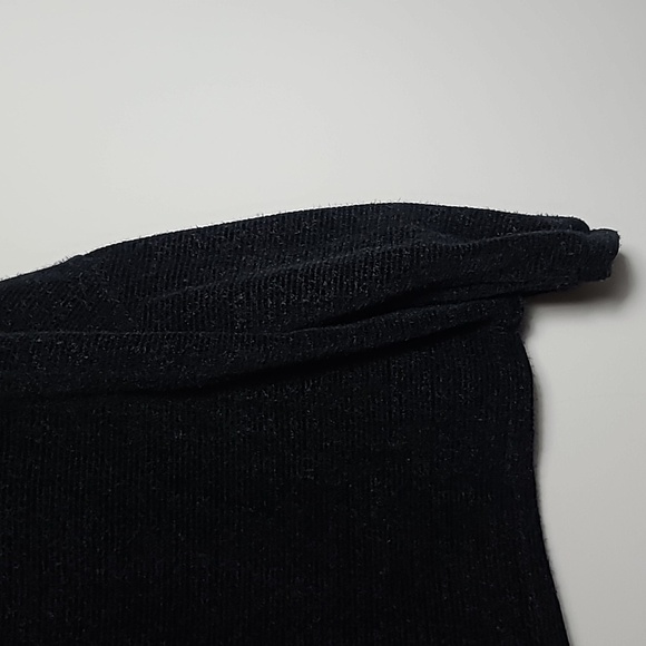 SANCTUARY Plush Teddy Mock Neck Black Sweater Size Large - Picture 10 of 16